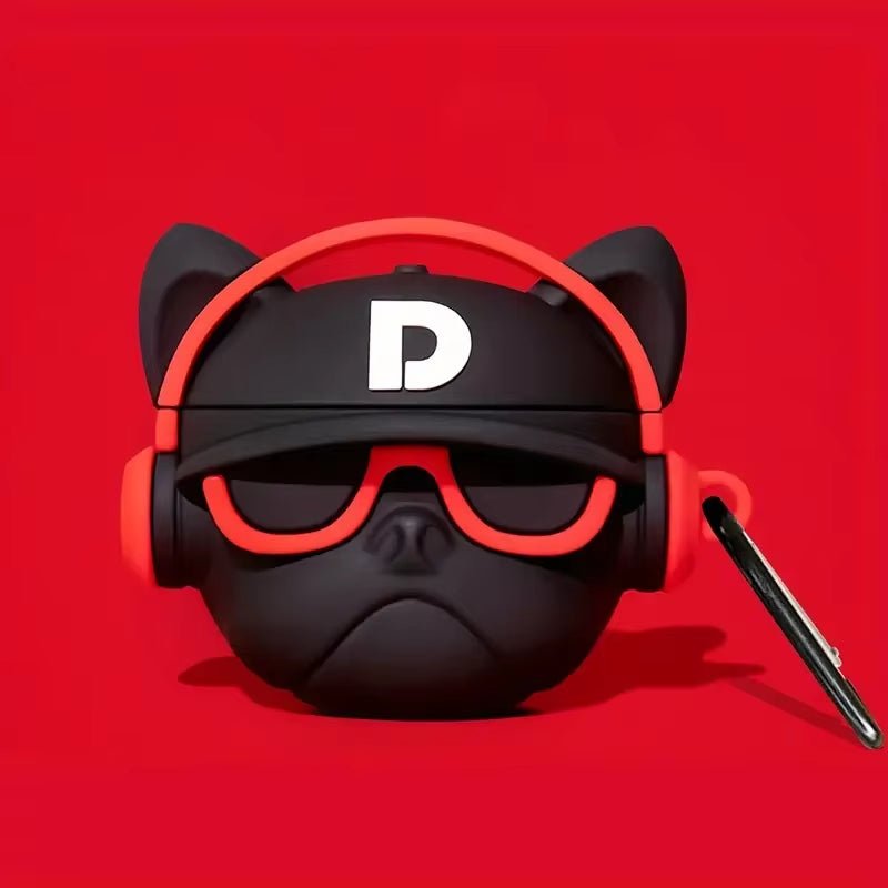 3D Hip - Hop Bulldog Airpods Case - The Cute Corner