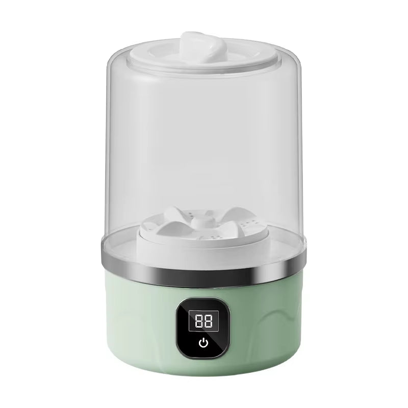 Portable Mini Washing Machine Compact Laundry Washer for Dorms Travel Camping Hotel Apartment Easy Clothes Cleaning with Handle