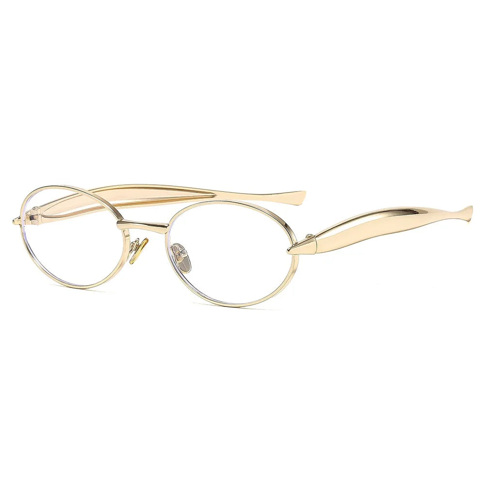 Vintage Small Oval Punk Hip Hop Sunglasses for Women Men New Fashion Brand Gradient Y2K Sun Glasses Ladies Driving Shades Uv400