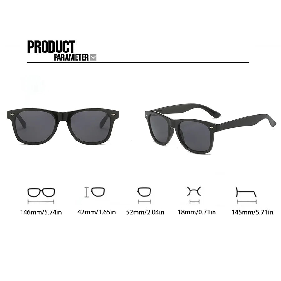 Fashion Rice Nail Square Frame Vintage Men'S Sunglasses Cool Holiday Daily Outdoor Accessories Glasses