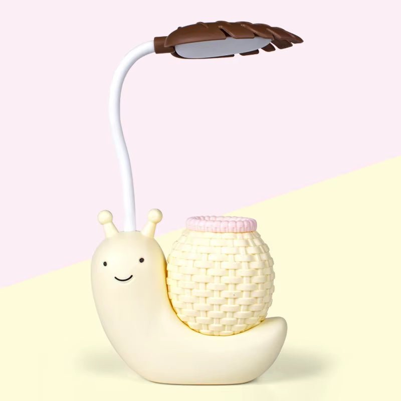 Cartoon LED Snail Desk Lamp Children Bedroom Night Light Reading Study Birthday Christmas Gift Home Decorations Eye Protection - The Cute Corner