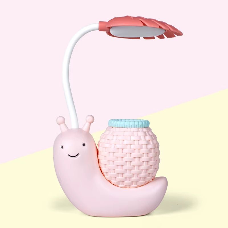 Cartoon LED Snail Desk Lamp Children Bedroom Night Light Reading Study Birthday Christmas Gift Home Decorations Eye Protection - The Cute Corner