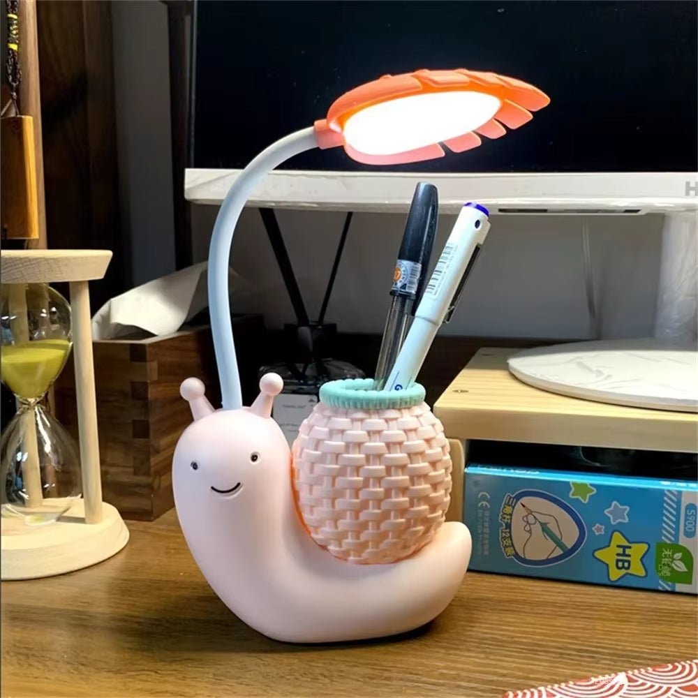 Cartoon LED Snail Desk Lamp Children Bedroom Night Light Reading Study Birthday Christmas Gift Home Decorations Eye Protection - The Cute Corner