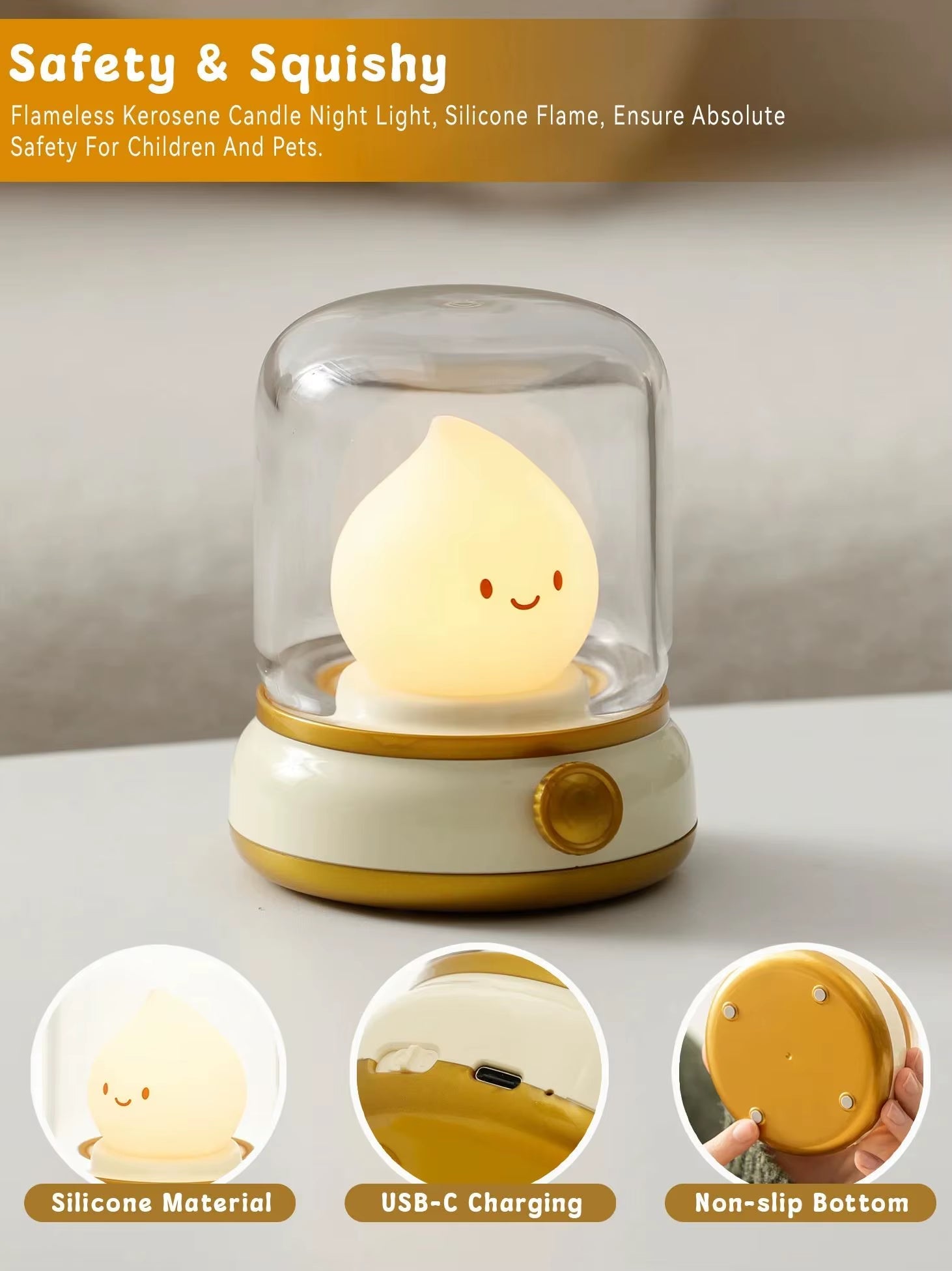 Chibi Flameless LED Night Light - The Cute Corner