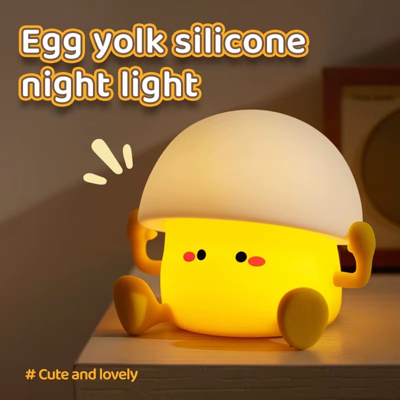 Cute Egg Yolk & Mushroom Night Light - The Cute Corner