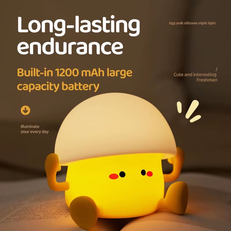 Cute Egg Yolk & Mushroom Night Light - The Cute Corner