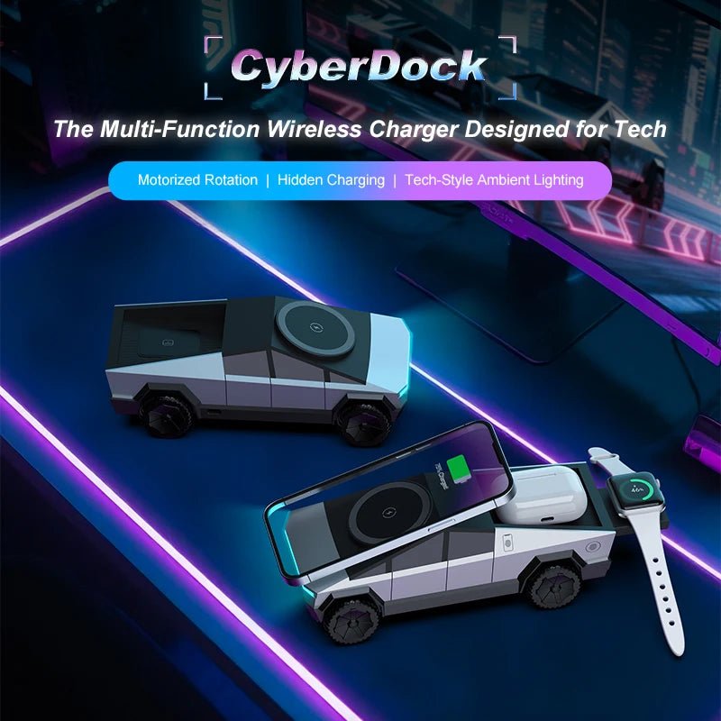 CyberDock 3 - in - 1 Wireless Charger - The Cute Corner