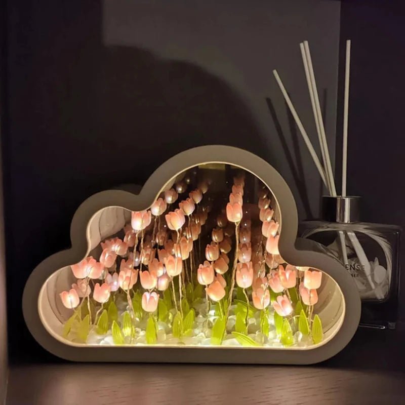 Handmade DIY Tulip Flower Lamp - The Cute Corner