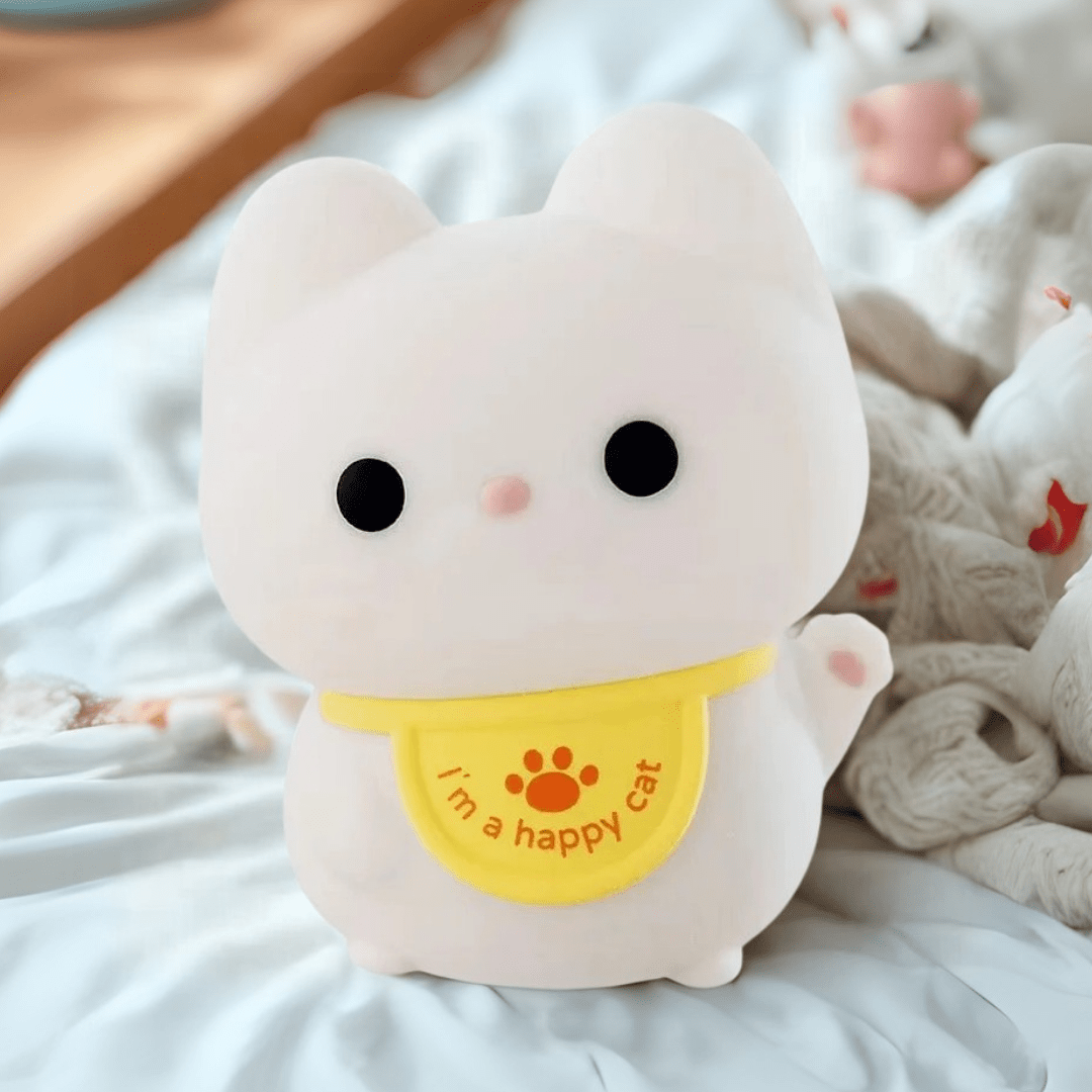 Lucky Cat Silicone Night Light - The Cute Corner