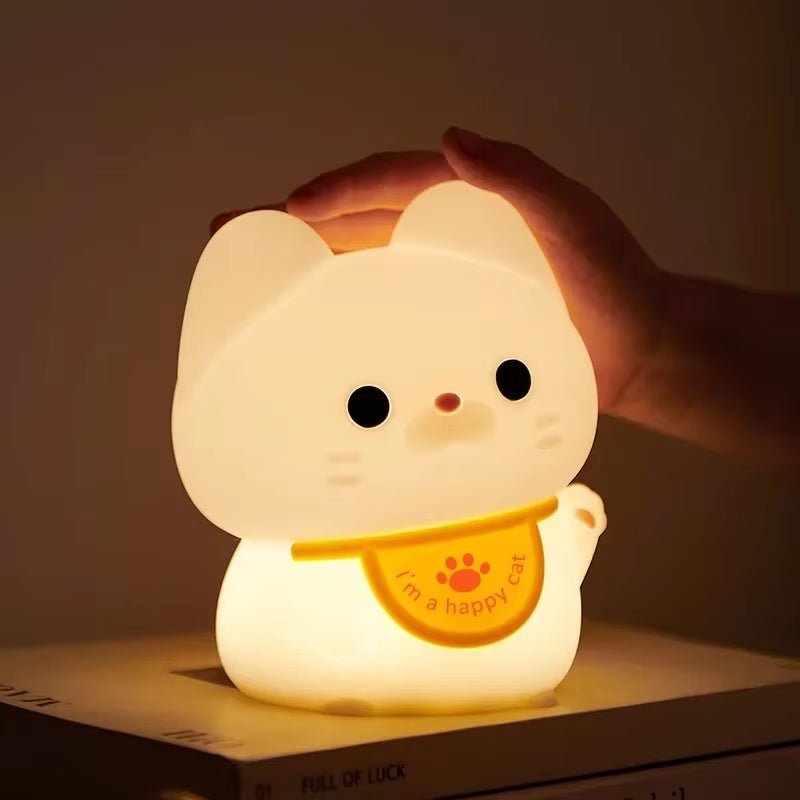 Lucky Cat Silicone Night Light - The Cute Corner
