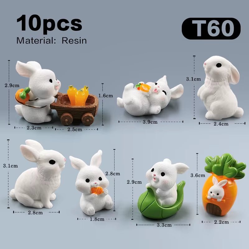 Mini Easter Bunny Figurines - The Cute Corner