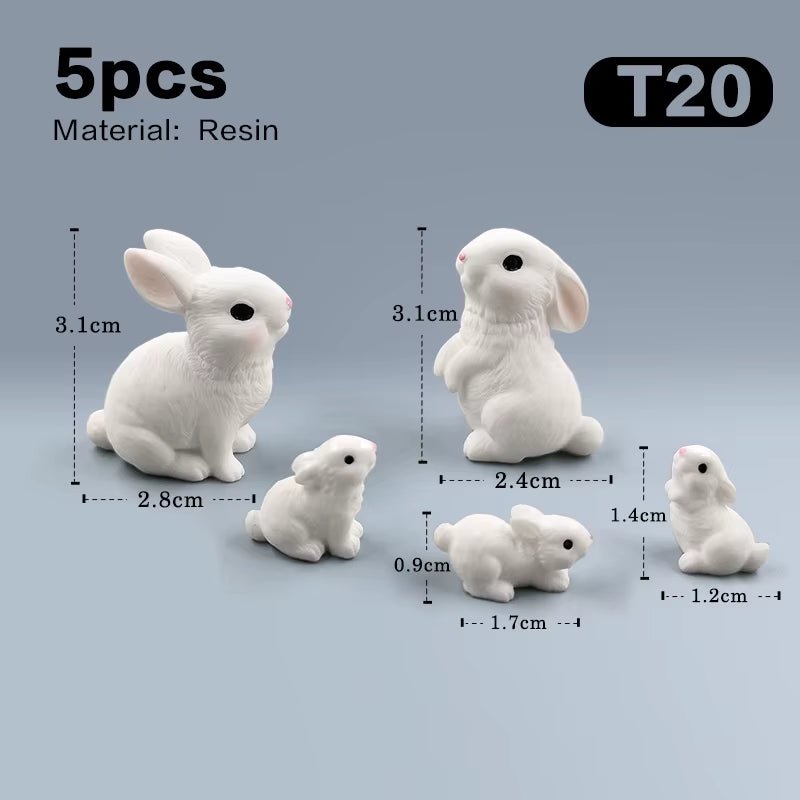 Mini Easter Bunny Figurines - The Cute Corner