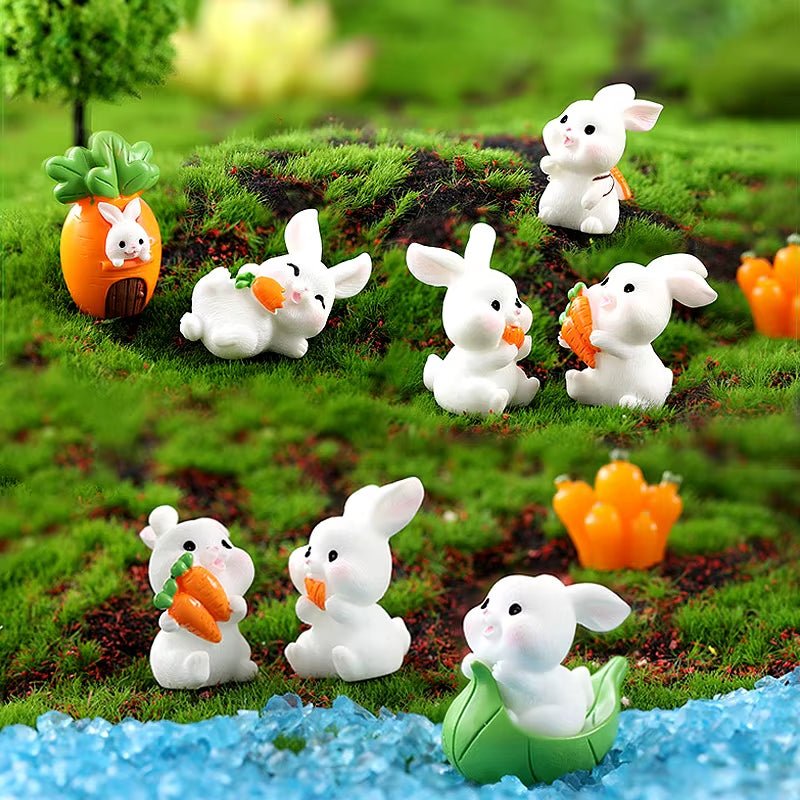 Mini Easter Bunny Figurines - The Cute Corner