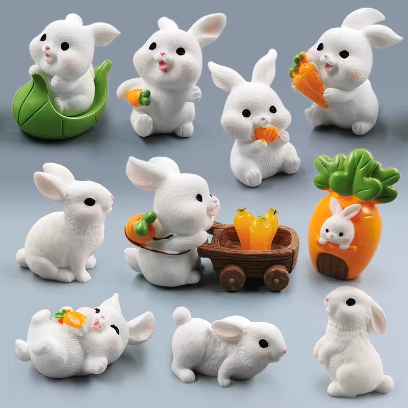 Mini Easter Bunny Figurines - The Cute Corner