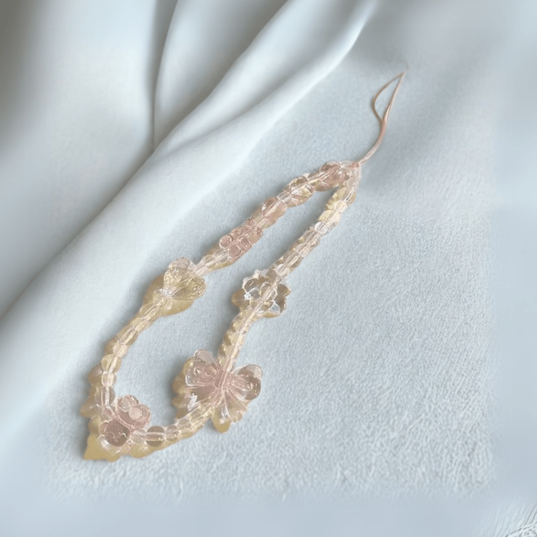 Pink Bear Butterfly Phone Charm - The Cute Corner